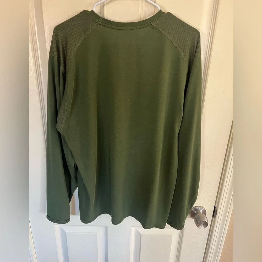 The North Face VaporWick Olive Green Long Sleeve Athletic Top